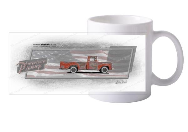 Keramiktasse mit Motiv von Pickup KTaPu2020-7